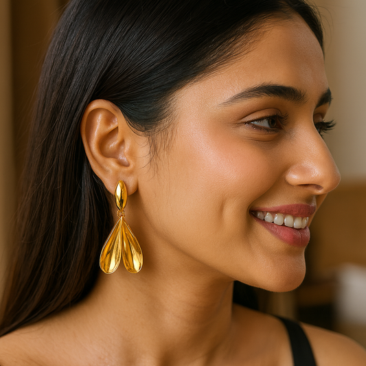 Golden Drop Earrings