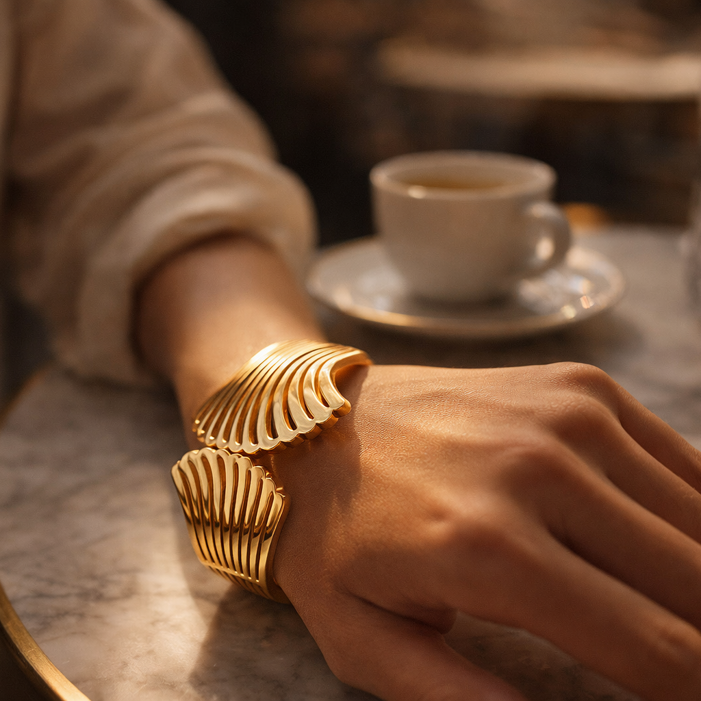 Scallop Cuff Bracelet