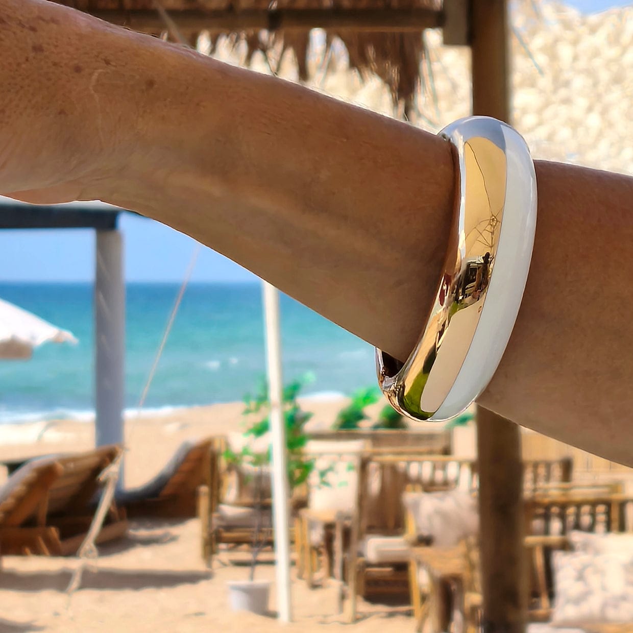 Dual Code Curve Bracelet