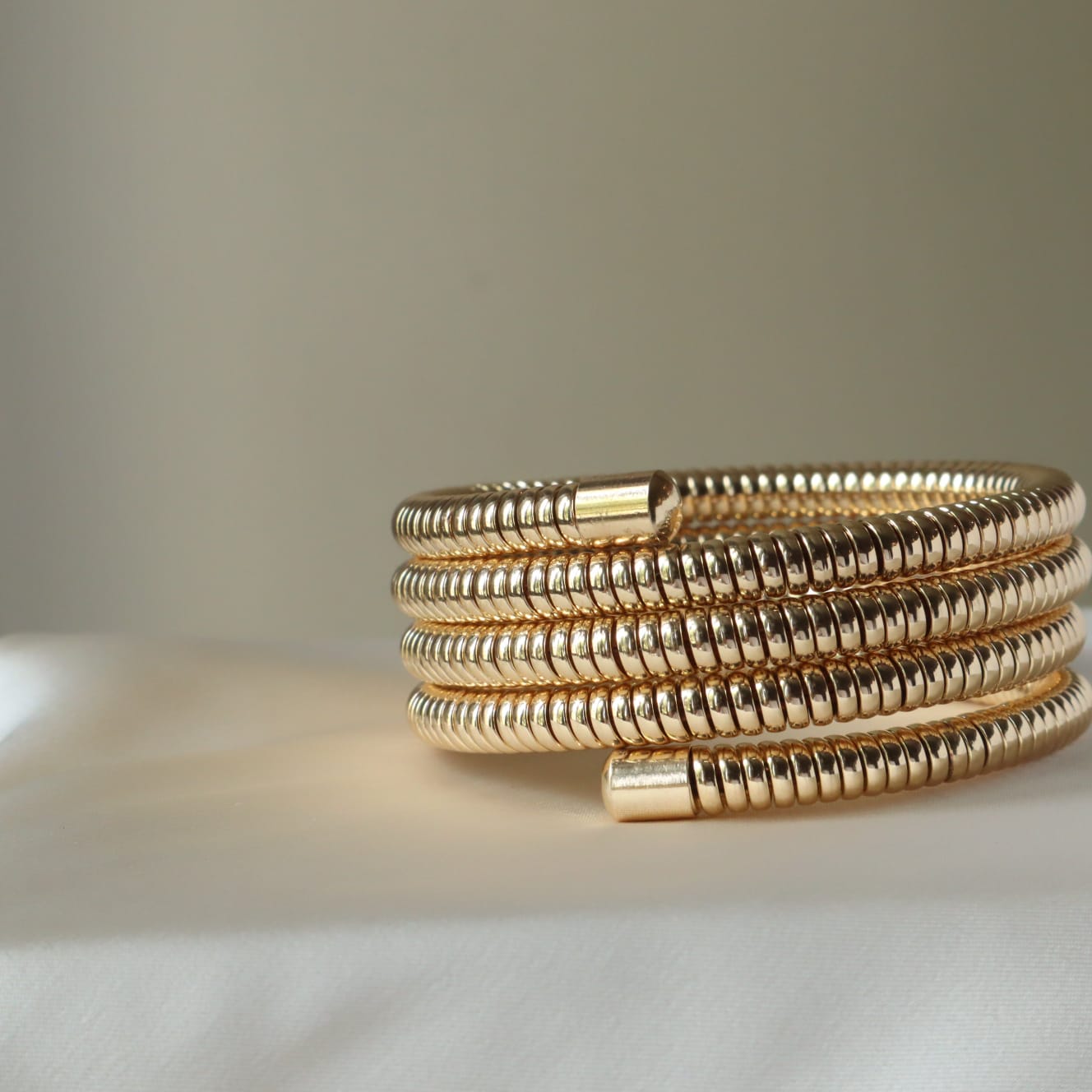 Gold Coil Bracelet