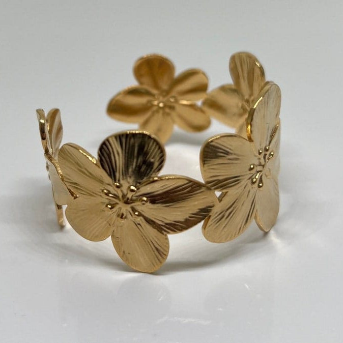 Golden Bloom Cuff
