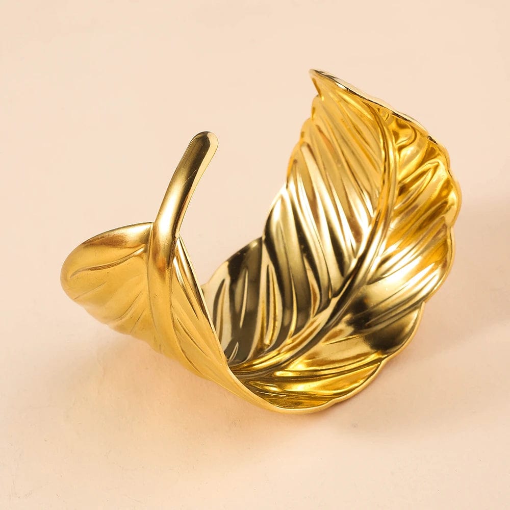 Golden Leaf Adjustable Bracelet