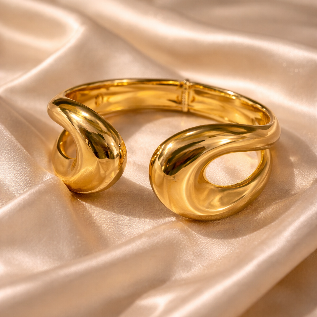 Golden Sculpted Cuff