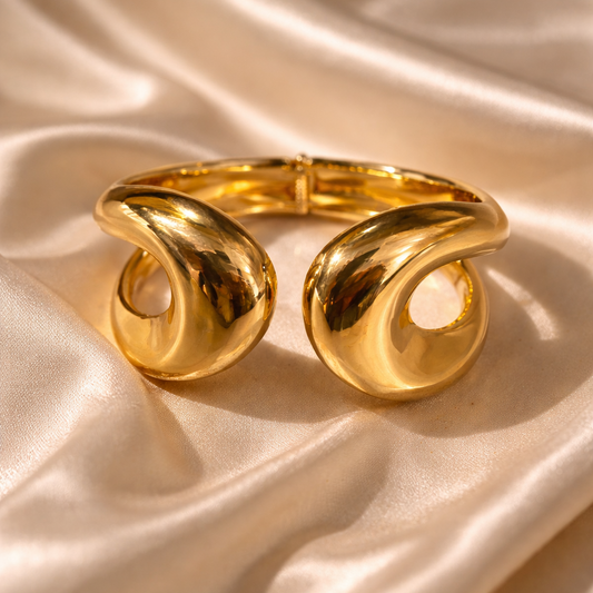 Golden Sculpted Cuff
