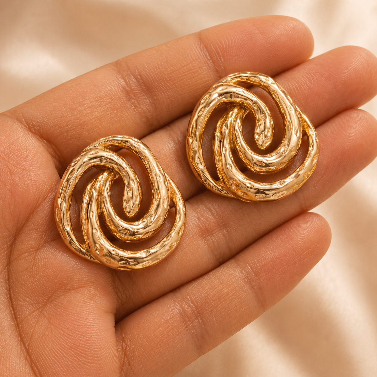 Abstract Swirl Earrings