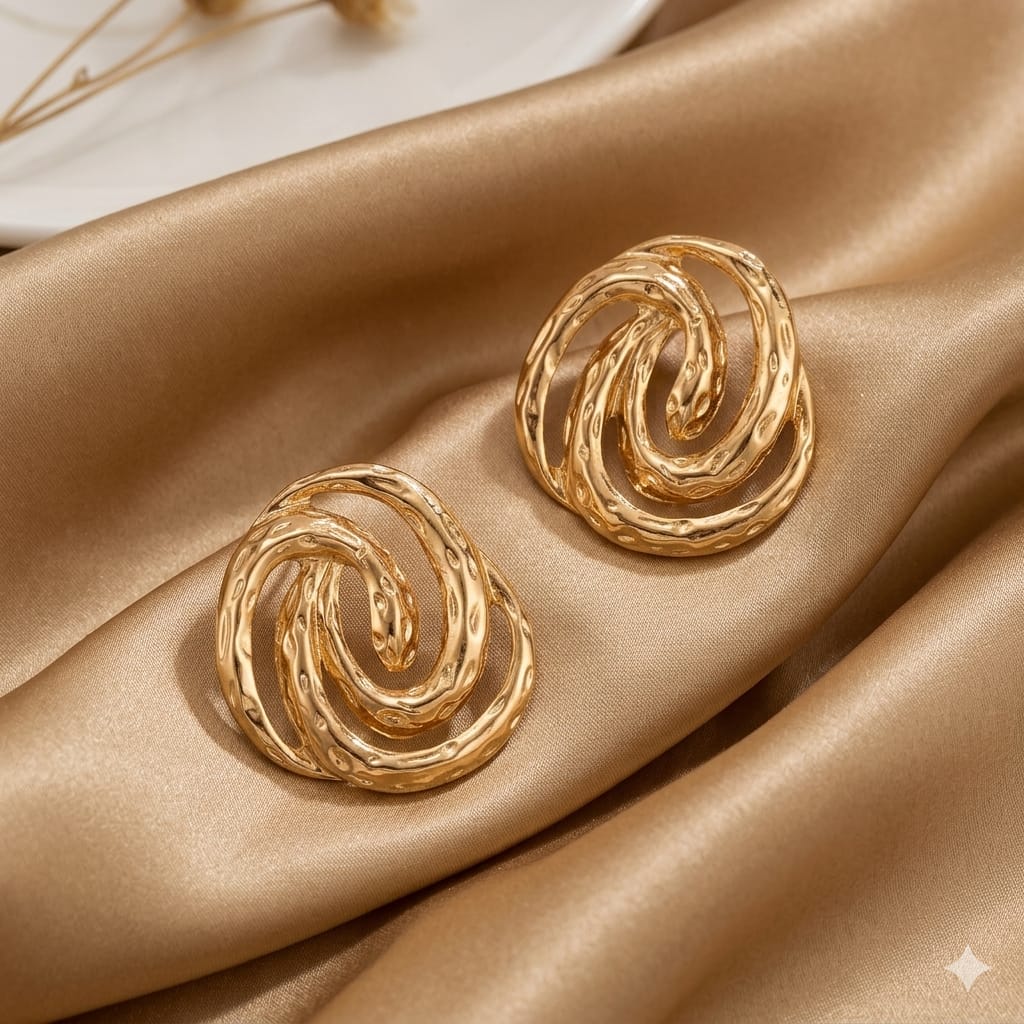 Abstract Swirl Earrings