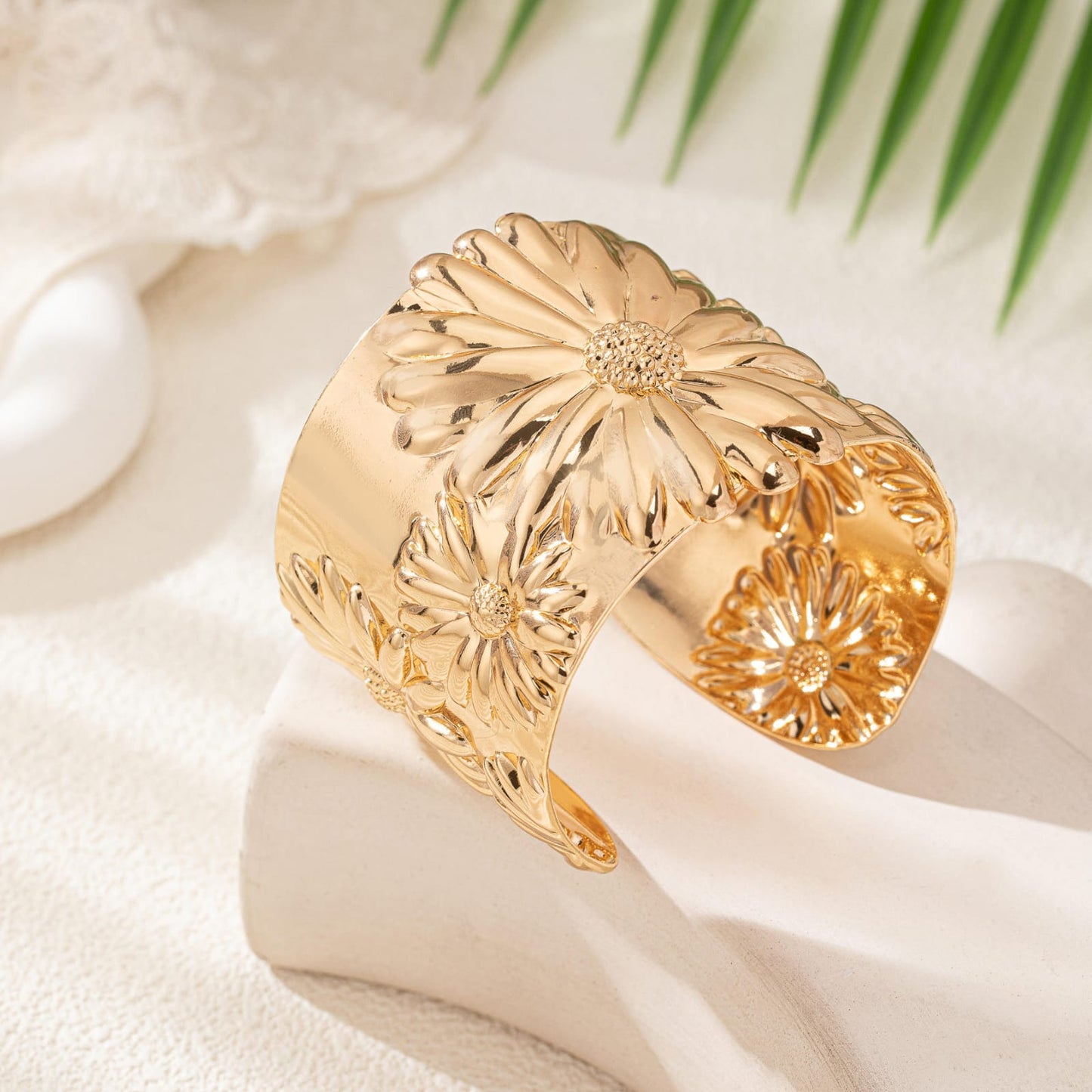 Bloom Embossed Cuff