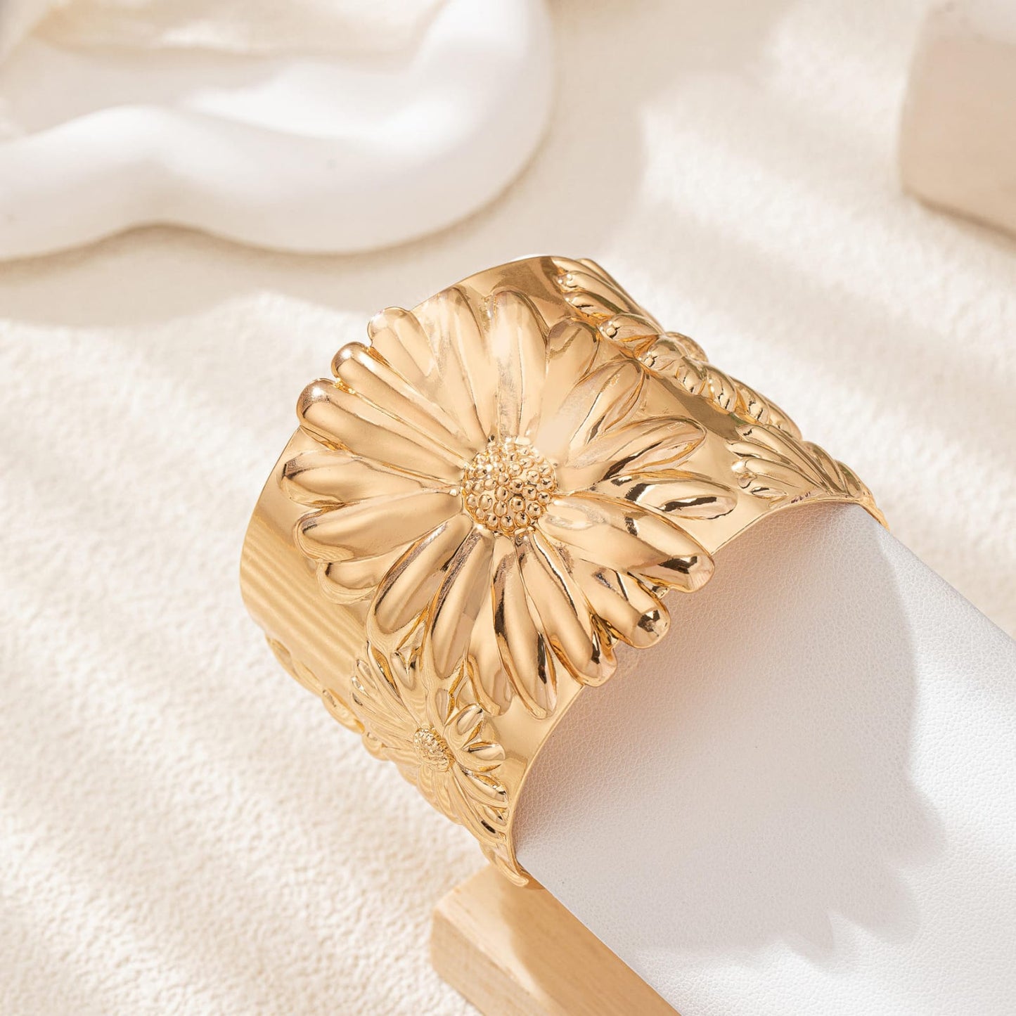 Bloom Embossed Cuff