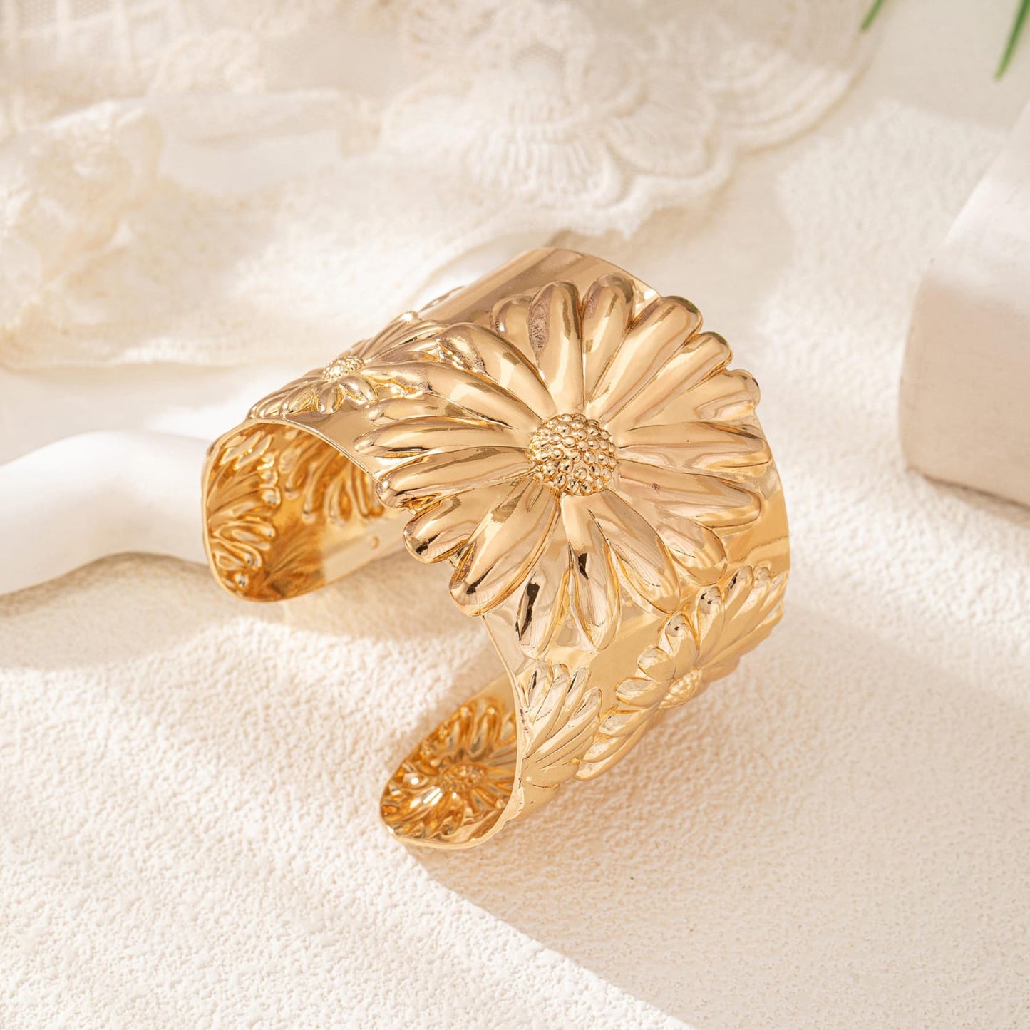 Bloom Embossed Cuff