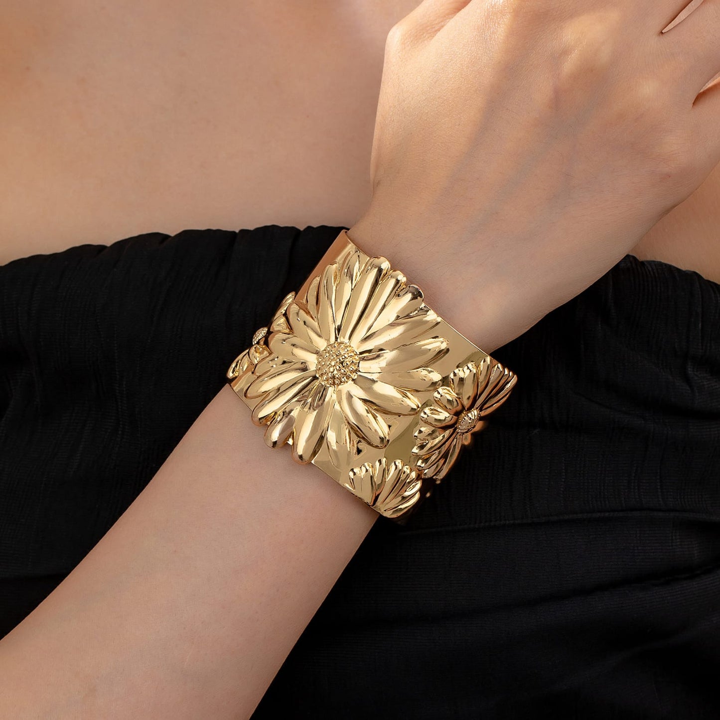 Bloom Embossed Cuff