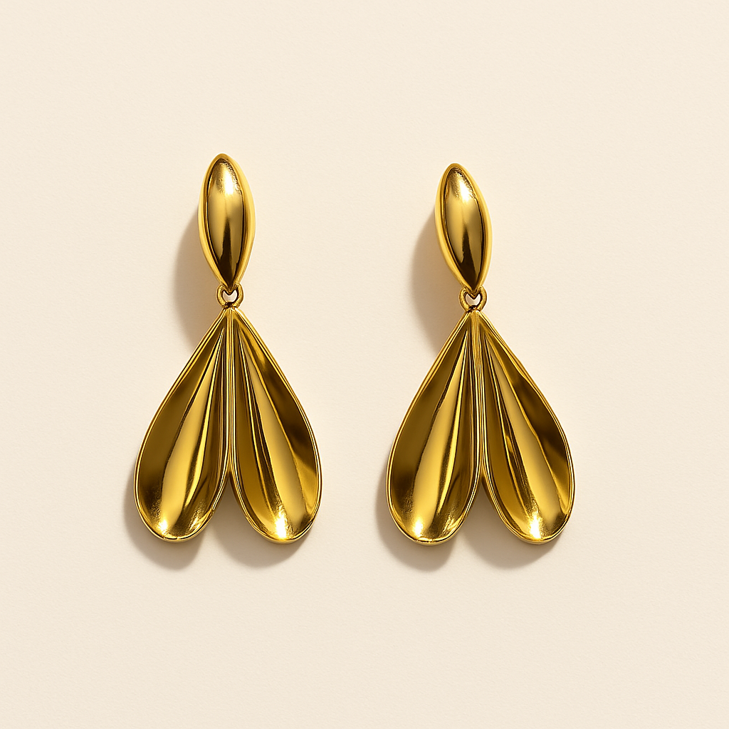 Golden Drop Earrings