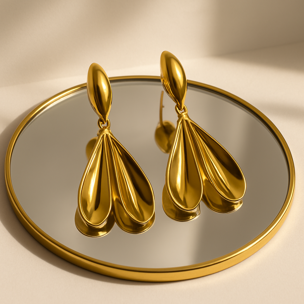 Golden Drop Earrings