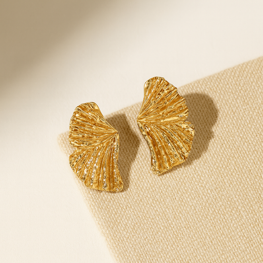 Golden Drape Earring