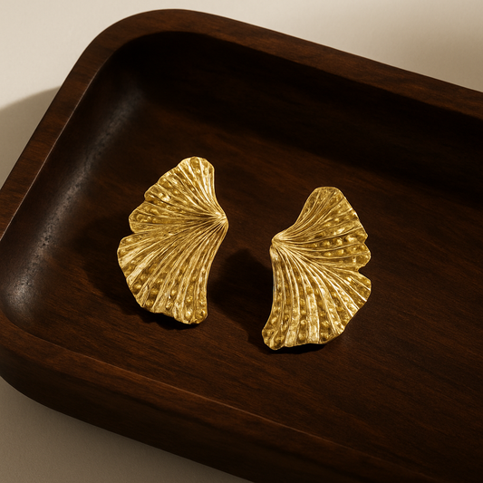 Golden Drape Earring