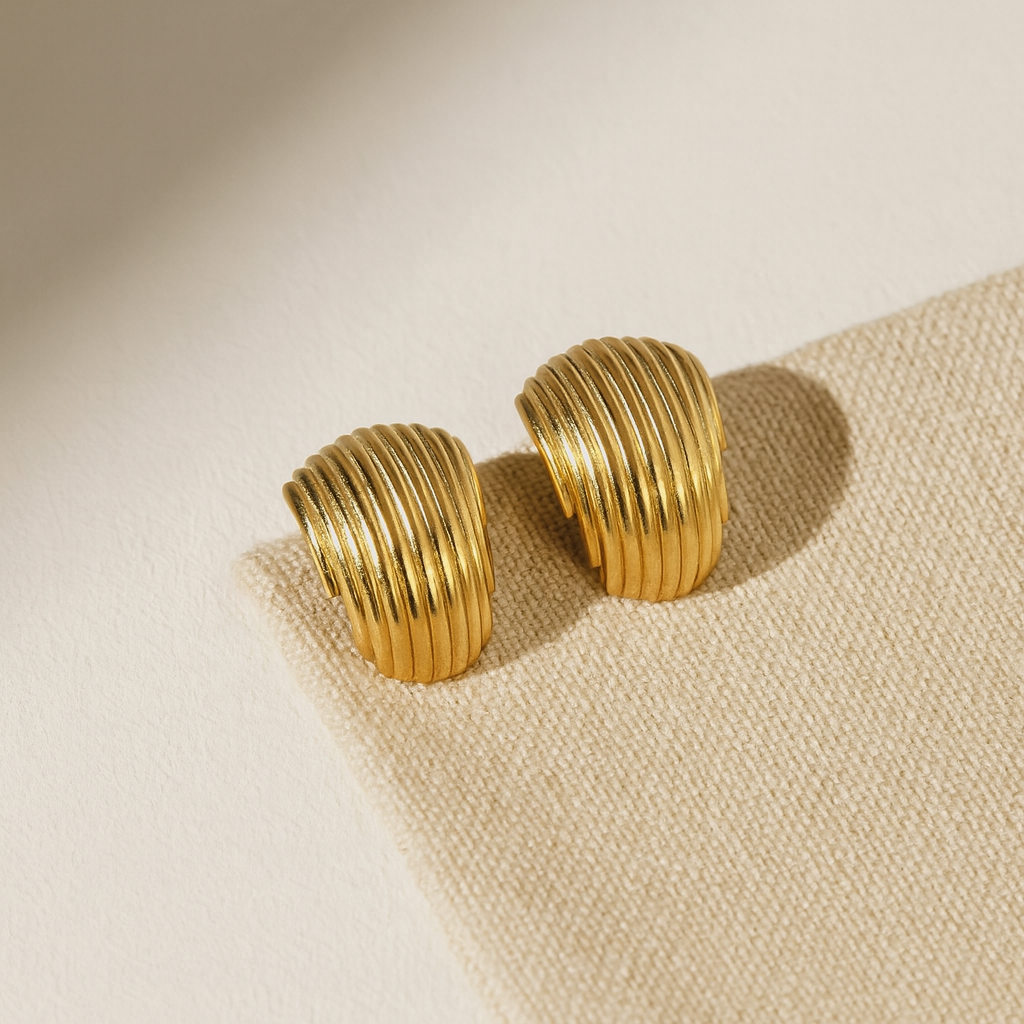 Classic Ridge Earrings