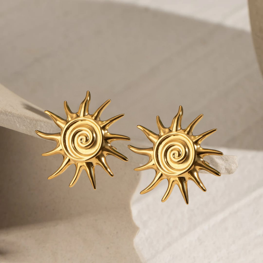 Sunburst Stud Earrings