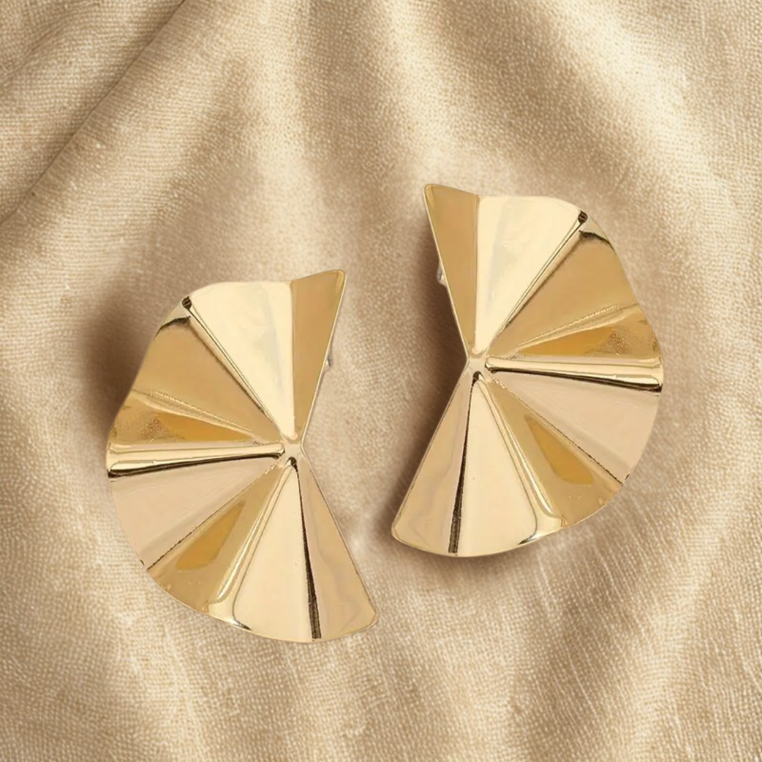 Geometric Fan Earrings