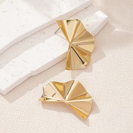 Geometric Fan Earrings