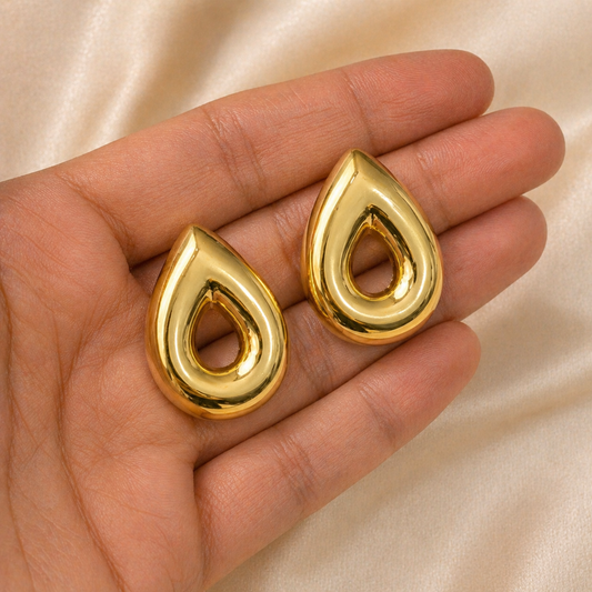 Golden Teardrop Earrings