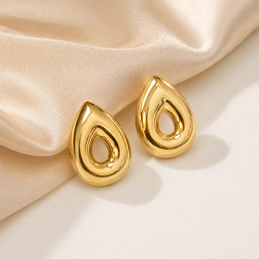 Golden Teardrop Earrings