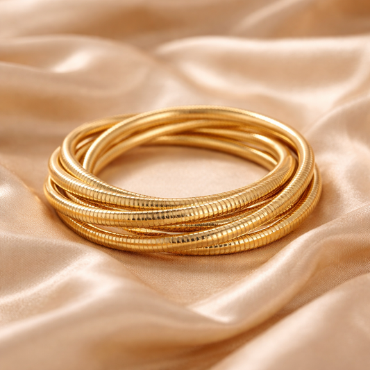 Layered Coil Bracelet