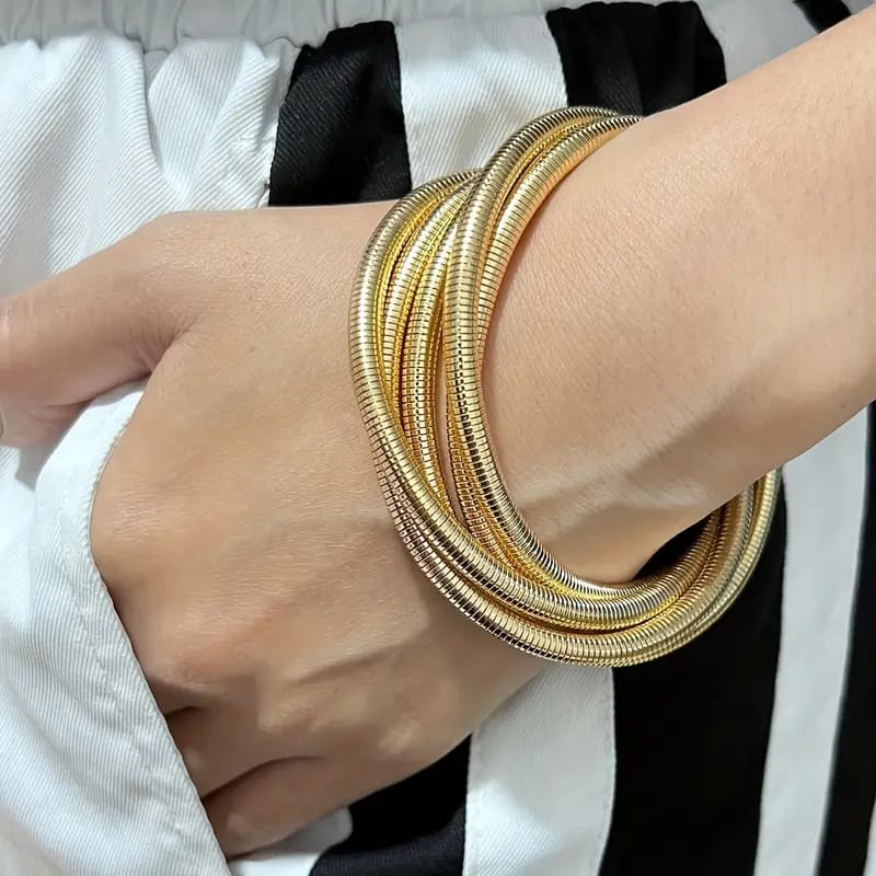 Layered Coil Bracelet