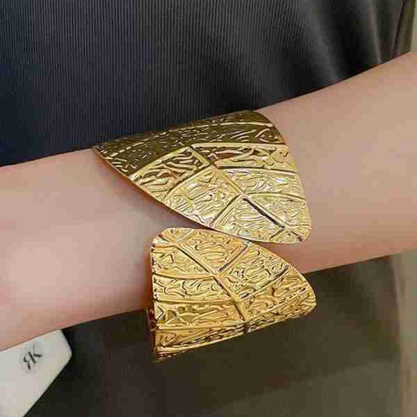 Textured Gold Cuff