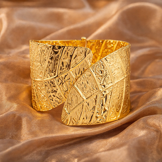 Textured Gold Cuff