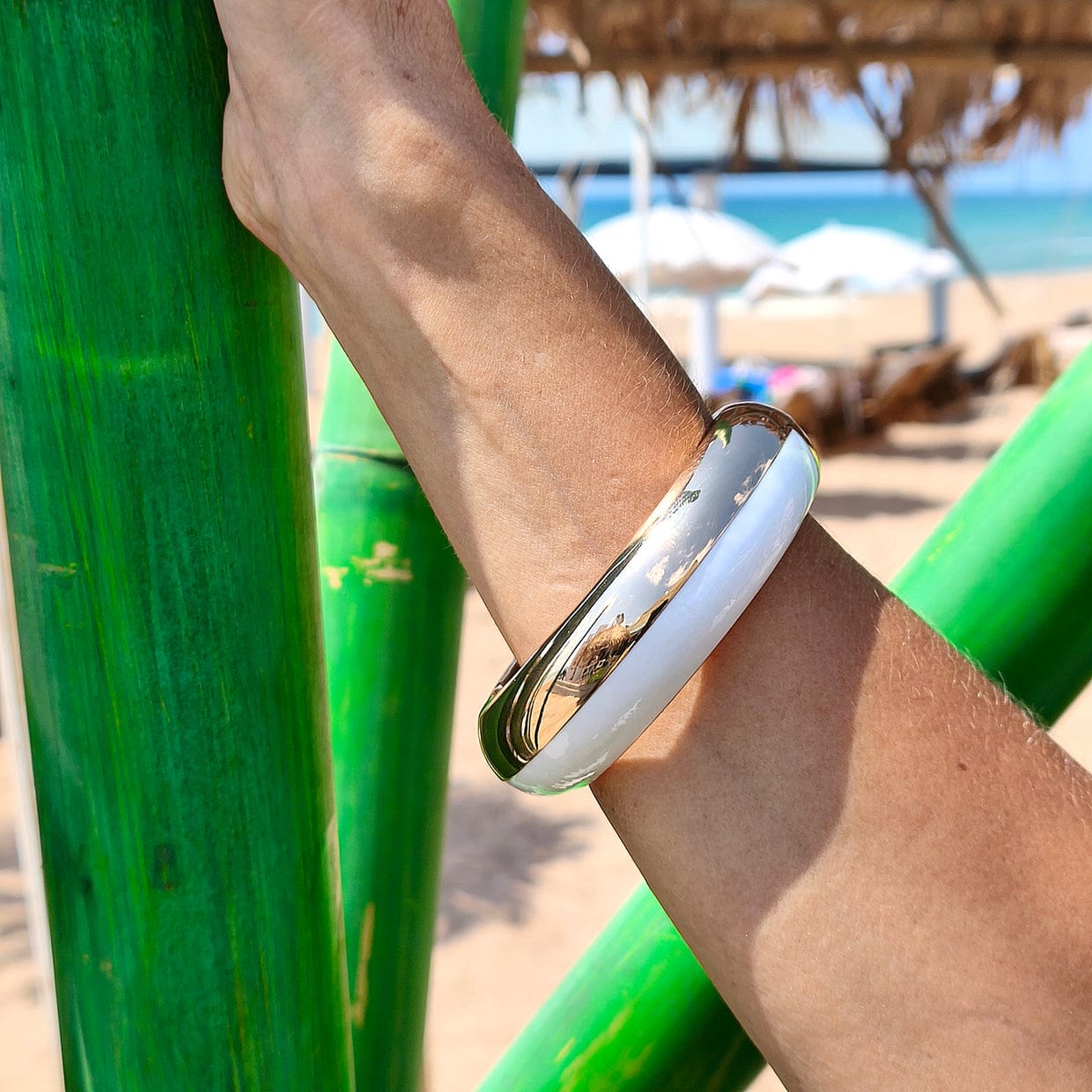 Dual Code Curve Bracelet