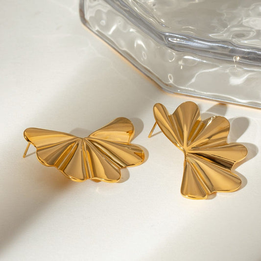 Flower Waves Drop Earrings