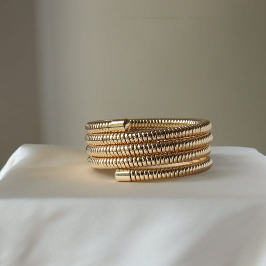 Gold Coil Bracelet