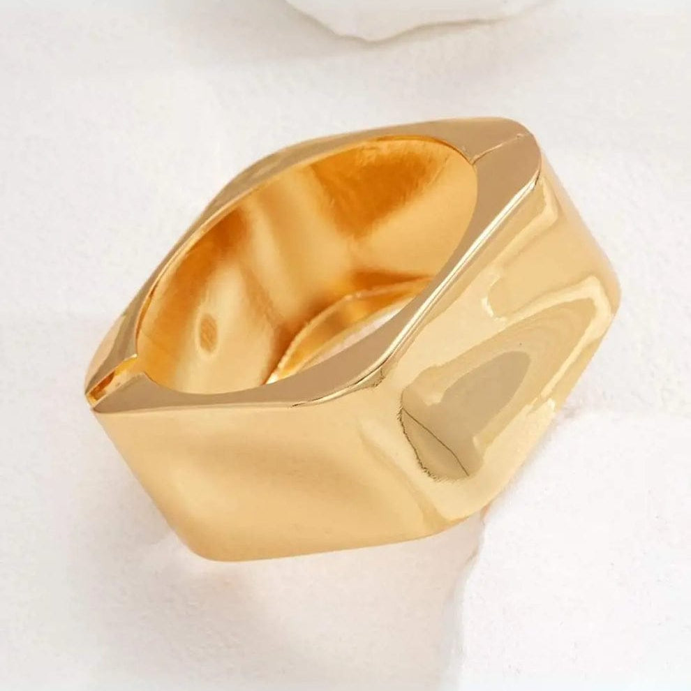 Gold Edge Cuff Bracelet
