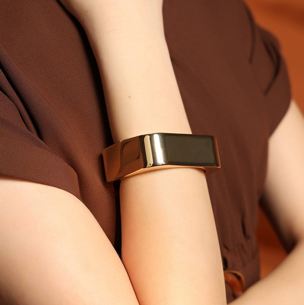 Gold Edge Cuff Bracelet