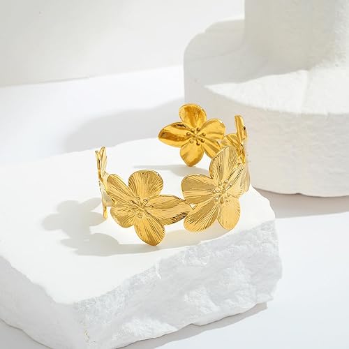 Golden Bloom Cuff